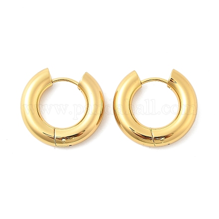 202 серьги-кольца из нержавеющей стали Huggie Hoop EJEW-O087-08H-G-1