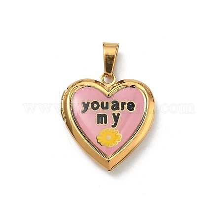 Подвески-медальоны из нержавеющей стали 304&nbsp;STAS-H255-02G-16-1