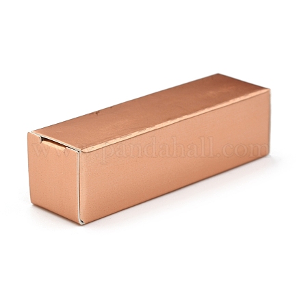 折りたたみ式クラフト紙箱  口紅包装用  長方形  ペルー  13.5x4x0.15cm CON-K008-C-07-1