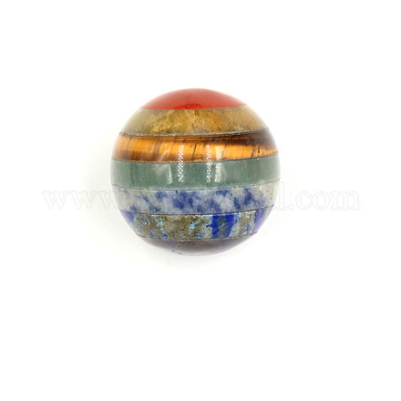 7 Chakra Gemstone Sphere Ball CHAK-PW0001-060A-1
