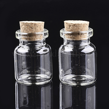 Botellas de vidrio frasco de vidrio grano contenedores AJEW-S074-02A-1