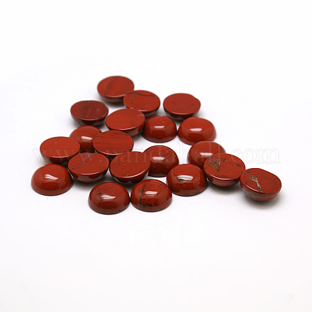 Cabochons de jaspe rouge naturel G-H1596-FR-10mm-15-1