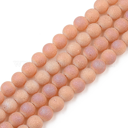 Chapelets de perles en verre électroplaqué X-EGLA-S134-4mm-A04-1