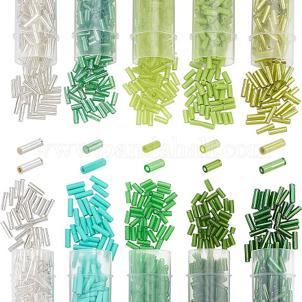 50 г двухцветных прозрачных стеклянных бусин SEED-ME0001-20-1