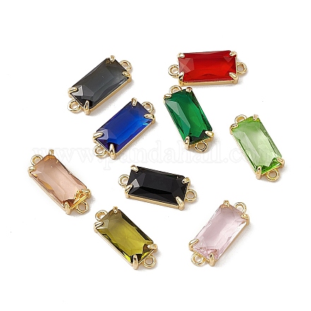 Transparent K9 Glass Connector Charms GLAA-A005-11LG-1
