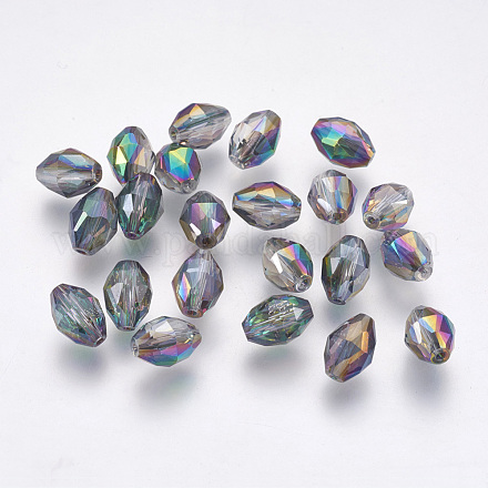 Imitation Austrian Crystal Beads SWAR-F071-9x6mm-31-1