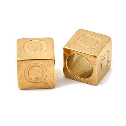 Европейские бусины из нержавеющей стали 304 STAS-D382-02Q-G-1