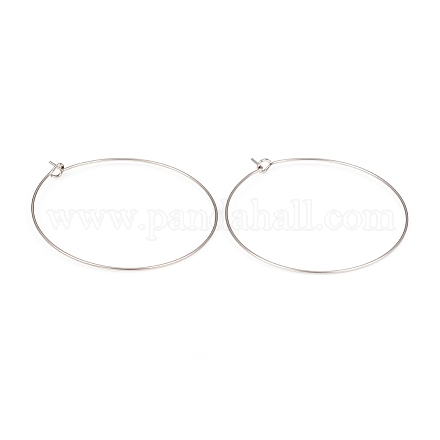 Фурнитура для сережек-колец из хирургической нержавеющей стали 316L X-STAS-G229-07P-06-1