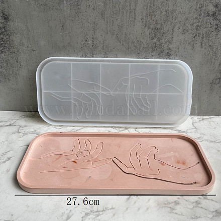 Прямоугольная форма своими руками с подносом для посуды силиконовые Молды DIY-P070-C01-1