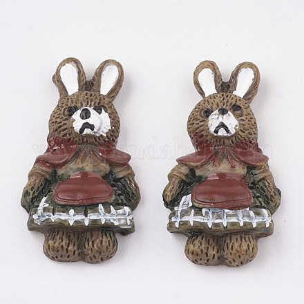 Bunny Resin Cabochons X-CRES-S357-11B-1