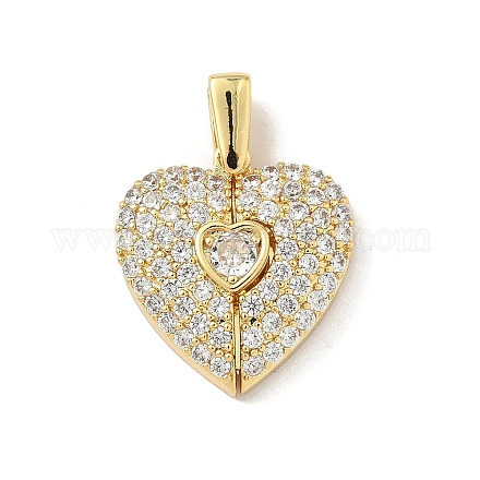 Латунные микро проложить кубического циркония подвески KK-F905-01G-02-1