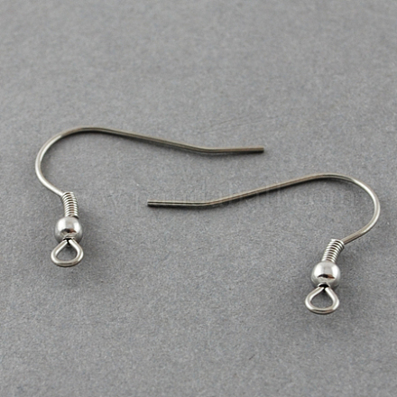 304 Stainless Steel Earring Hooks STAS-R044-1