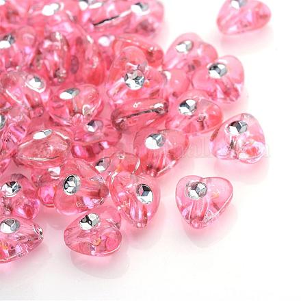 Chapado de perlas de acrílico transparente PACR-Q104-11-1