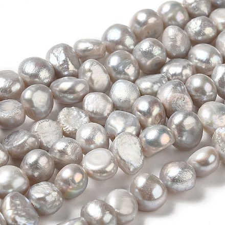 Fili di perle di perle d'acqua dolce coltivate naturali PEAR-E017-40-1