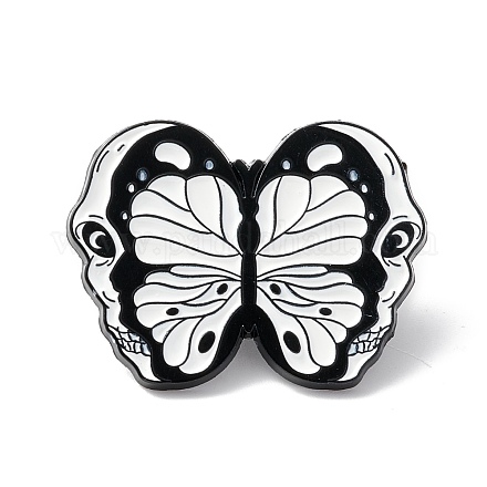 Pin de esmalte de mariposa de calavera ENAM-K053-52-1