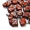 Natural Red Jasper Pendants, with 201 Stainless Steel Finding, Elephant, 19x22x10mm, Hole: 4x8mm
