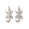 Lizard 304 Stainless Steel Pendants, Anti-Tarnish, Stainless Steel Color, 19x9x1mm, Hole: 1mm