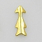 Alloy Cabochons, Nail Art Decoration Accessories for Women, Arrow, Golden, 6x2x0.5mm