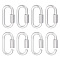 6Pcs Alloy Screw Carabiner Lock Charms, for Necklaces Making, Platinum, 43x23x9mm, Inner Diameter: 33.5x9.5mm