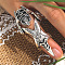 Alloy Finger Rings for Men, Skull, Antique Silver, 61x23mm
