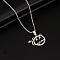 Alloy Pendant 201 Stainless Steel  Chain Necklaces for Men, Stainless Steel Color, Monster, 27.56 inch(70cm)