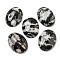 Natural Zebra Jasper Cabochons, Oval, 30x21.5~22x5~8.5mm
