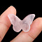 Natural Rose Quartz Pendants, Butterfly Charms, 18.5x28.5x5.5~6mm, Hole: 1mm