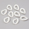Opaque Acrylic Linking Rings, Quick Link Connectors, For Jewelry Curb Chains Making, Twist, Creamy White, 23x16.5x4.5mm, Inner Diameter: 13x6.5mm, about 820pcs/500g