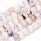 Natural Agate Beads Strands, Faceted, Round, 6mm, Hole: 1mm, about 67pcs/strand, 14.9 inch