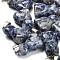 Natural Blue Spot Jasper Pendants, with 201 Stainless Steel Finding, Cat, 24~25x15~16x9~10mm, Hole: 4.5x7mm