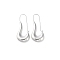 Non-Tarnish 304 Stainless Steel Hoop Earrings, Oval, Stainless Steel Color, 49x21.5mm