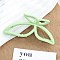 Plastic Claw Hair Clips, Butterfly, Light Green, 106x47x40mm