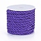Polyester Cord, Twisted Cord, Indigo, 5mm, about 4.37 yards(4m)/roll