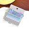 Cloth Hair Ties, Light Sky Blue, Package Size: 90x80x12mm