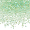 Bubble Beads, 3D Nail Art Decoration Mini Glass Beads, Tiny Caviar Nail Beads, Dark Sea Green, 0.4~3mm, 225g/box