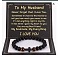 Cross Natural Tiger Eye & Frosted Black Obsidian Round Beads Stretch Bracelets for Men Women, 7-1/8 inch(18cm)