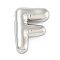 Non-Tarnish 304 Stainless Steel Pendants, Balloon Letter Charm, Letter F, 20x14x5.5mm, Hole: 2x3.5mm