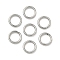 Tarnish Resistant 304 Stainless Steel Open Jump Rings, Saw Cut Round, Stainless Steel Color, 22 Gauge, 4x0.6mm, Inner Diameter: 2.8mm, Hole: 3mm, about 2500pcs/bag