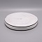 Nylon Elastic Ribbon, Garment Accessories, Stripe Pattern, Flat, White, 40mm