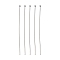 Brass Ball Head Pins, Platinum, 70x0.6mm, 22 Gauge, Head: 1.5mm, about 111pcs/20g