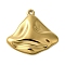 Ion Plating(IP) 304 Stainless Steel Pendants, Irregular Rhombus Charm, Real 18K Gold Plated, 20x22x2.5mm, Hole: 1.2mm