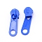 Plastic Zipper Slider, Garment Accessories, Oval, Royal Blue, 3.6x1.1x1.1cm