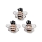Handmade Lampwork Beads, Bees, Wheat, 15.5~16.5x18.5~19x8mm, Hole: 1.4mm