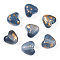 Transparent Frosted Spray Painted Acrylic Beads, Heart, Steel Blue, 10x10.5x7mm, Hole: 1.8mm, 224pcs/100g