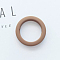 Rubberized Style Acrylic Bead Frames, Ring, Camel, 27x5mm