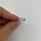 Brass Micro Pave Clear Cubic Zirconia Finger Rings, Real Platinum Plated, Letter P, Inner Diameter: 20mm
