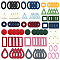 SUNNYCLUE 90Pcs 18 Style Wood Pendants Charms Links Connector with Hole for Jewelry Making Mixed Color Earring Dangle Drops Necklace Bracelet for Jewelry Findings Supplies Accessories