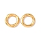 Brass Linking Rings, Twisted Ring, Cadmium Free & Lead Free, Rack Plating, Long-Lasting Plated, Real 24K Gold Plated, 9.5x1.8mm, Inner Diameter: 6.2mm