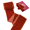 Flat Velvet Ribbons, Raw Edged Ribbons, Clothes Accessories, Dark Red, 3 inch(75mm), about 3 Yards/Roll