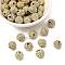 Alloy Rhinestone Beads, Grade A, Round, Golden Metal Color, Crystal, 10mm